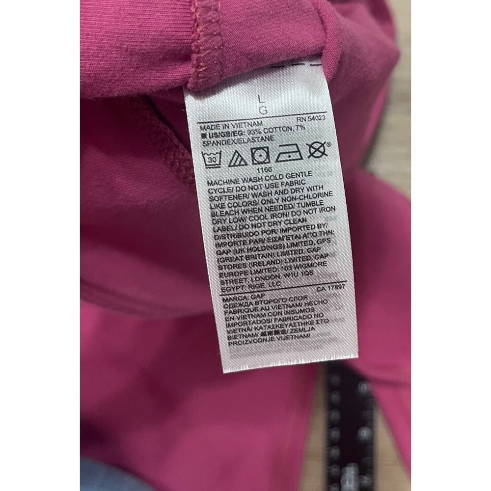 Gap Fit Athletic Leggings Gfast Womens Large Magenta Pink Criss Cross NWT - Picture 6 of 8